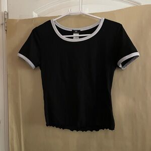 Black and White Short Sleeve Tee
